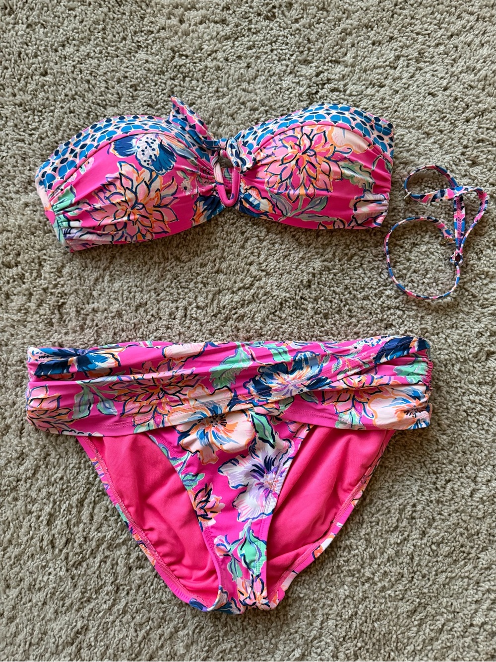 Lilly Pulitzer Pink Bikini Two-Piece Swim Set